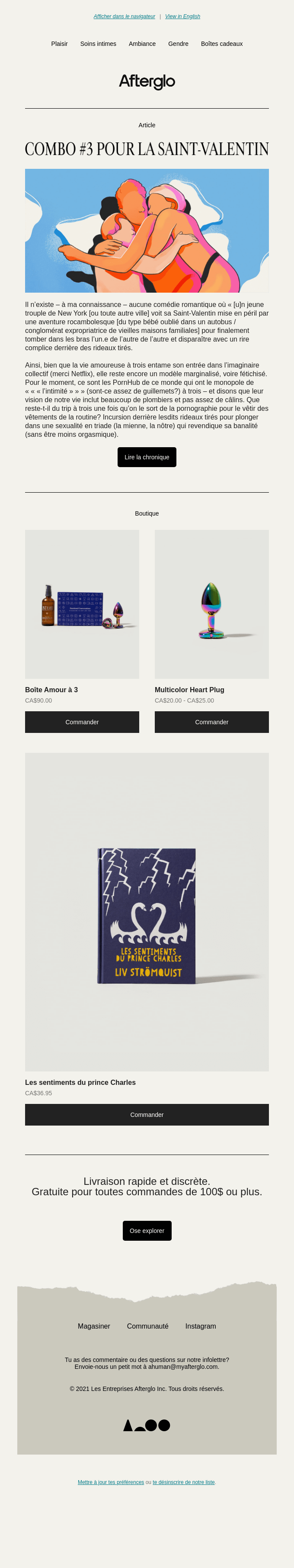 Combo #3 pour la Saint-Valentin