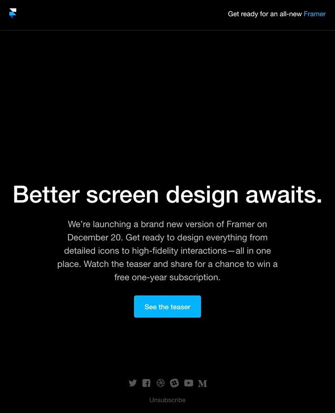 Coming Soon: Better screen design