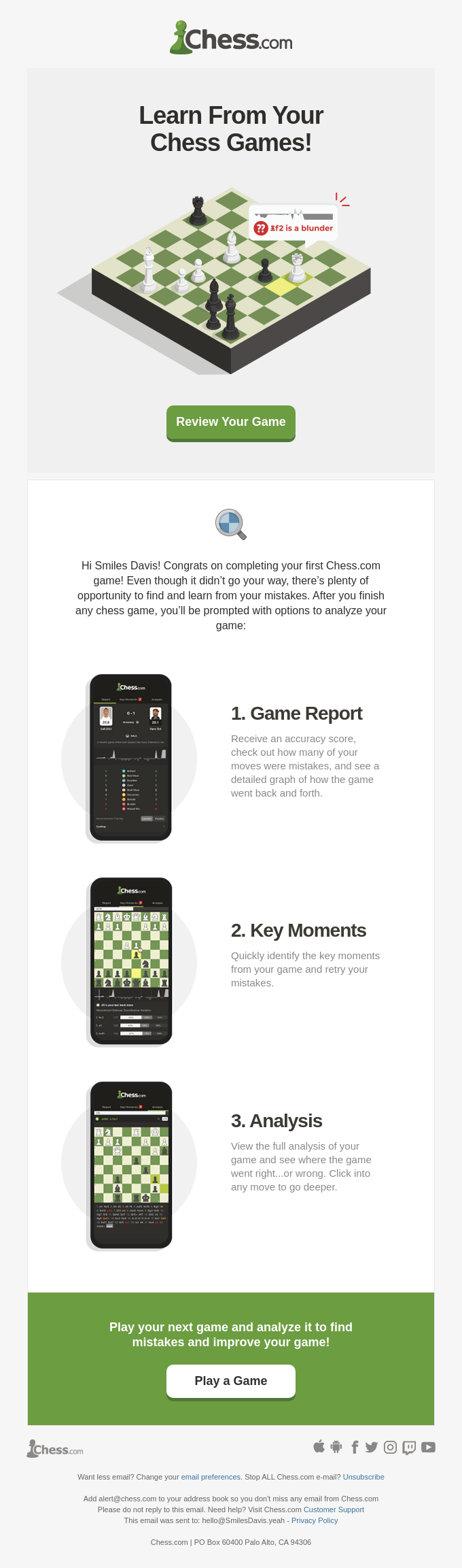 Congrats on Completing Your First Chess.com Game!