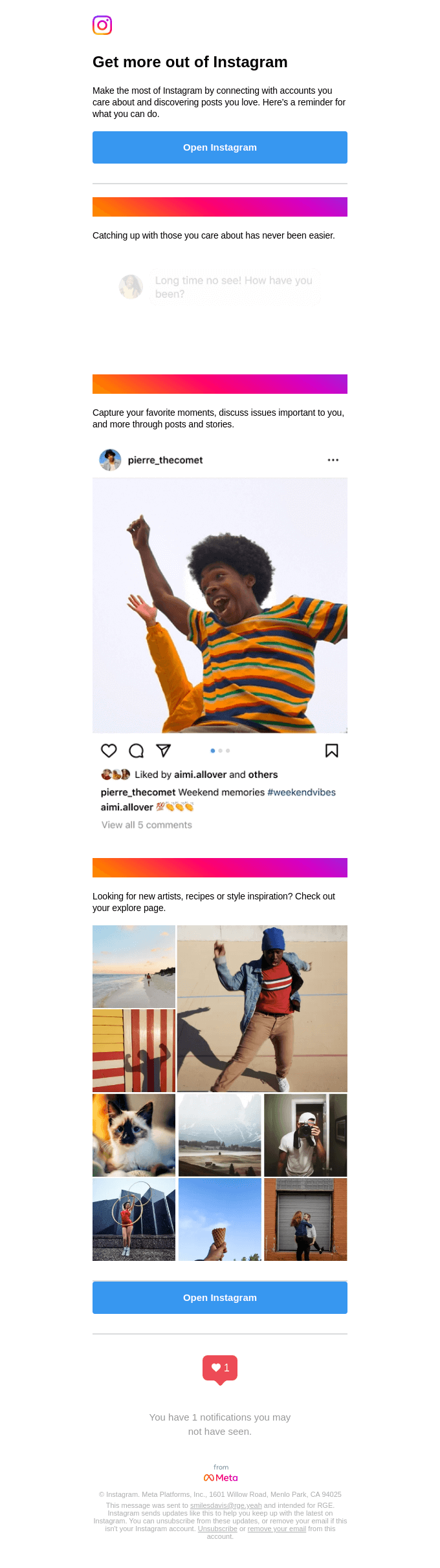 Connect, share and discover: All on Instagram