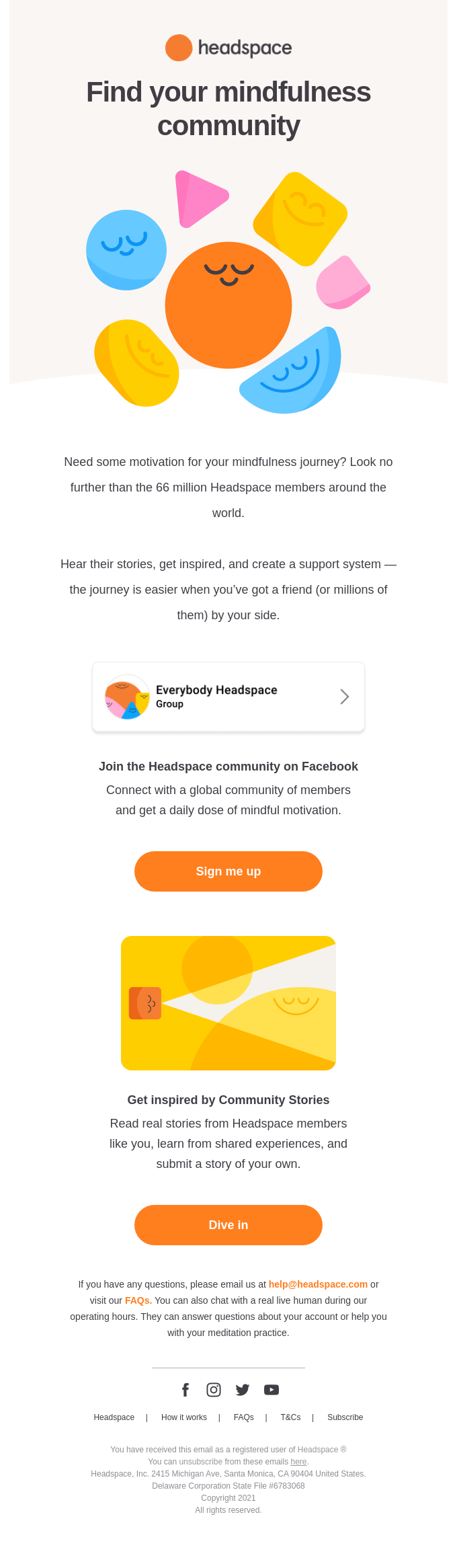 Connect with Headspace members around the world 🌍 from Headspace