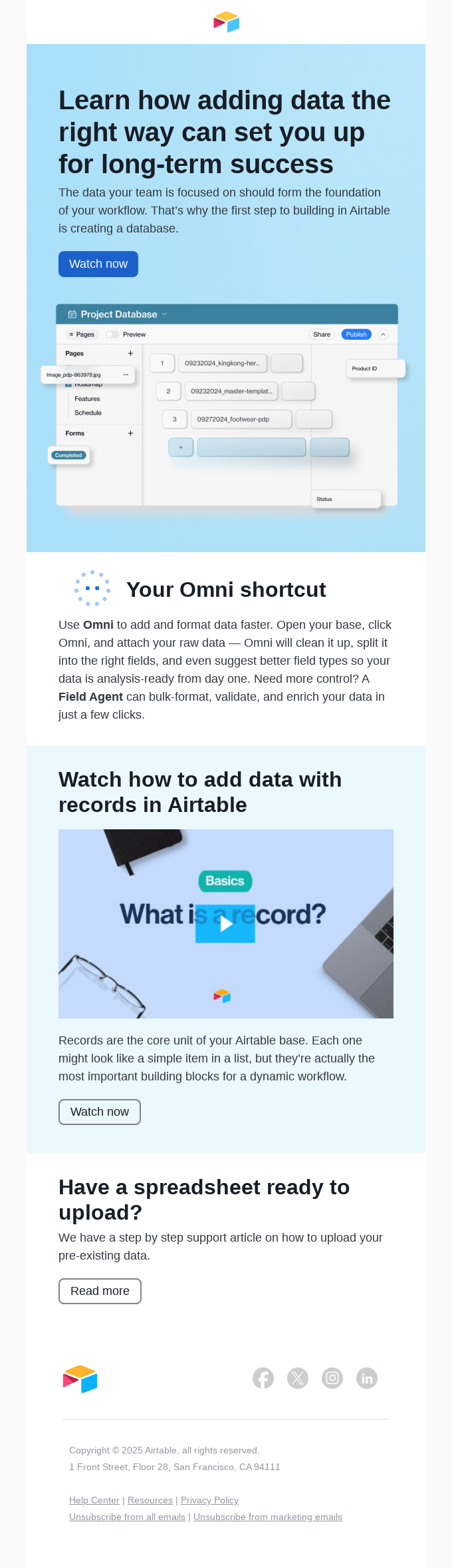 Create the perfect Airtable database