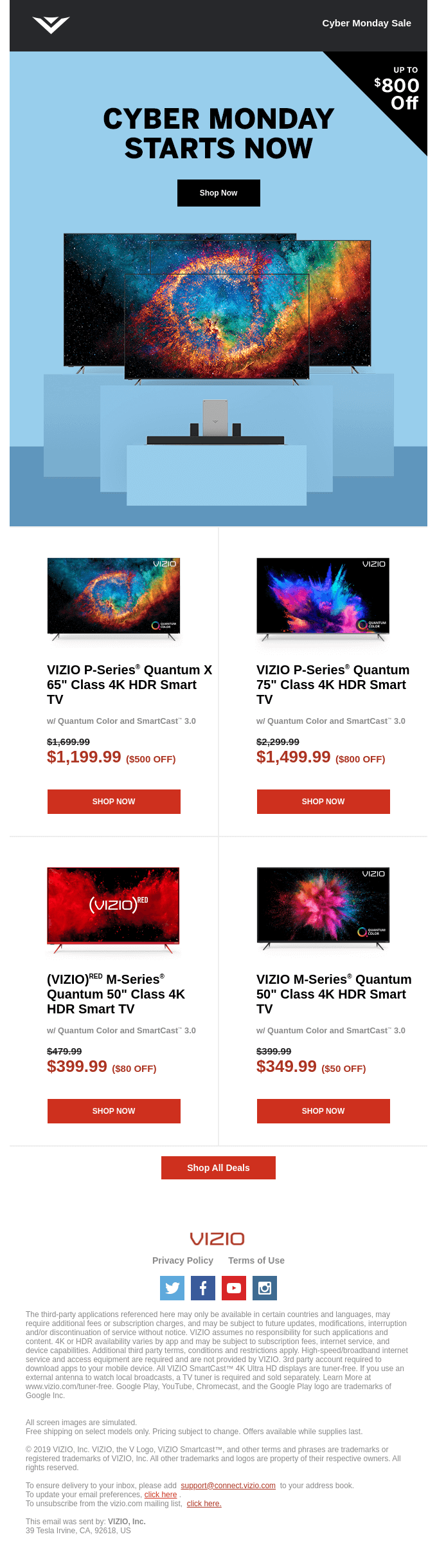 Cyber Monday Starts Now. Get Up To $800 Off.