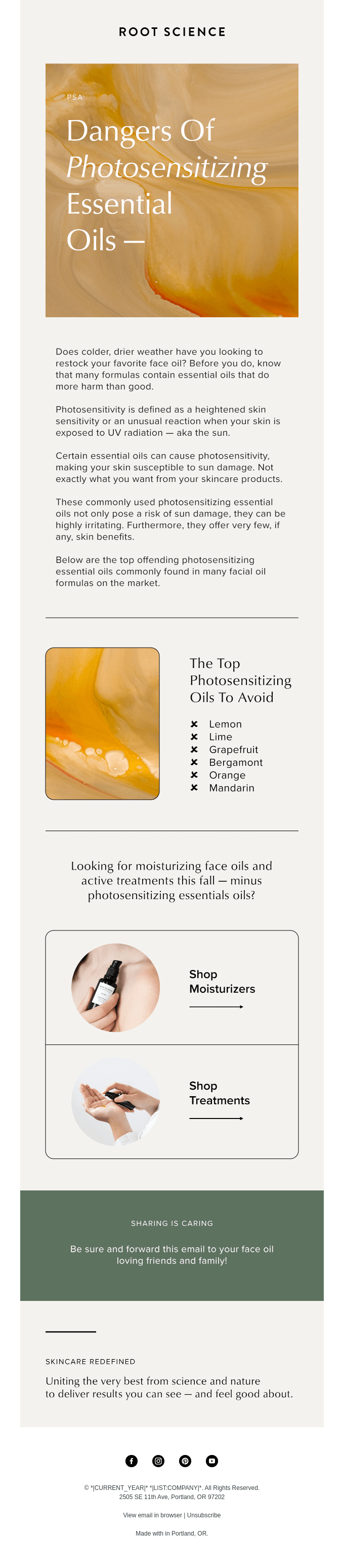 Dangers of Photosensitizing Essential Oils