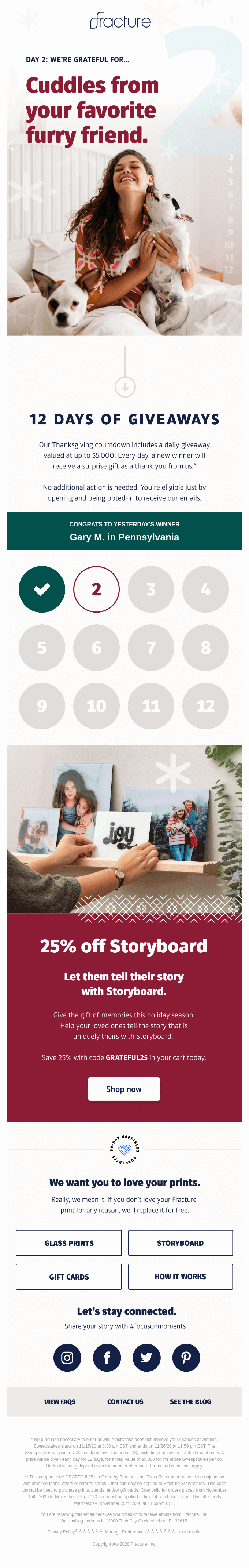 Day 2, we’re grateful for our... 🐶