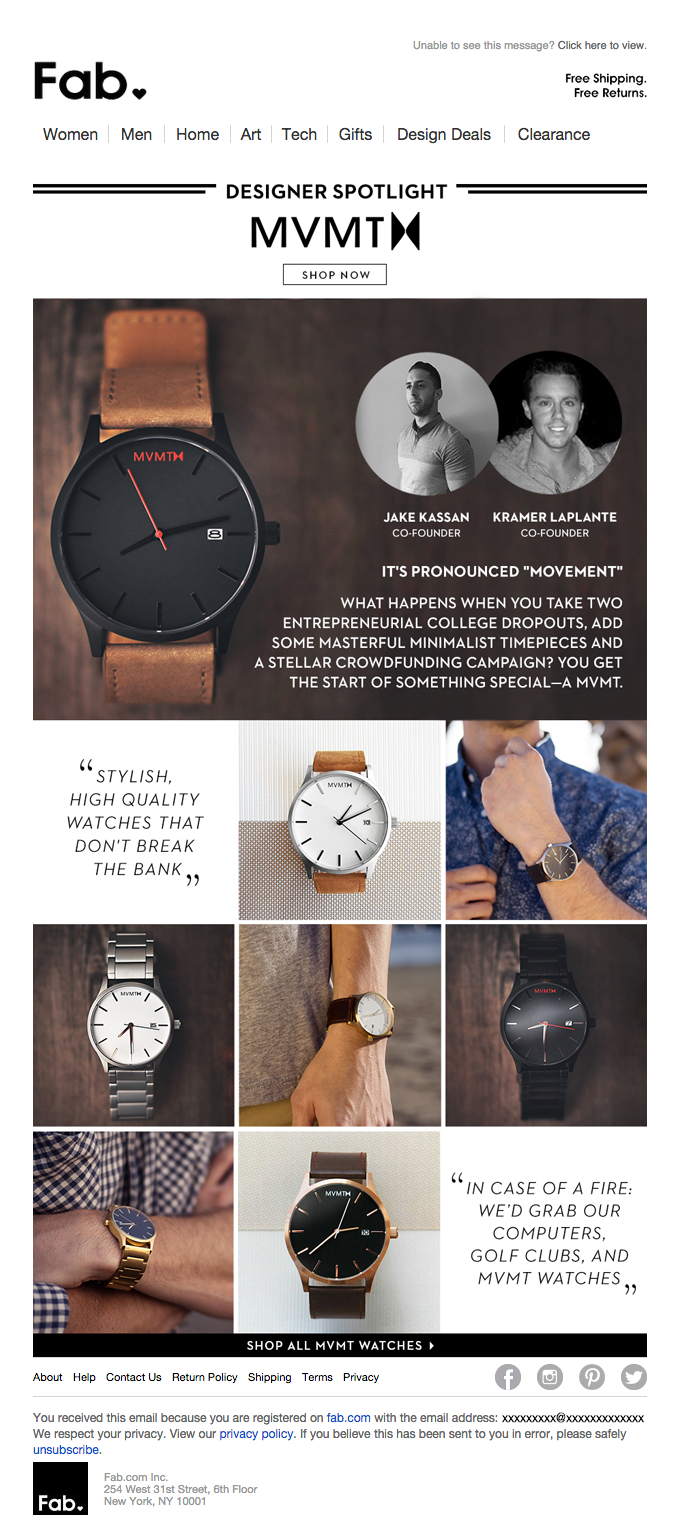 Designer Spotlight: MVMT Watches