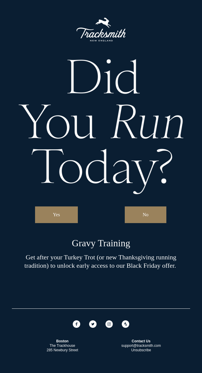Did You Run Today?