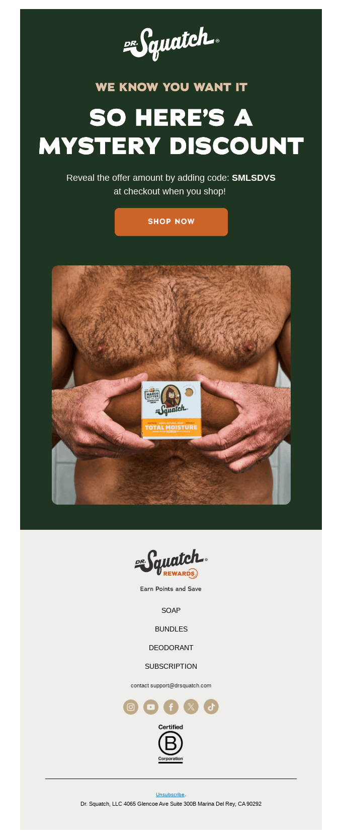 Dive into your mystery savings!