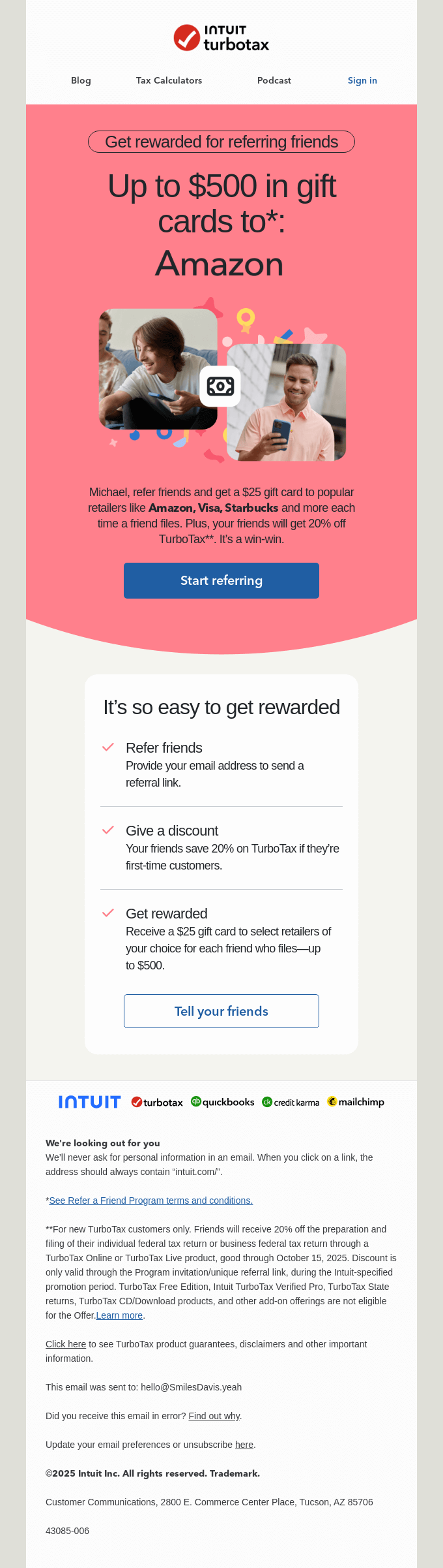 Don't forget: Refer more friends, get more rewards