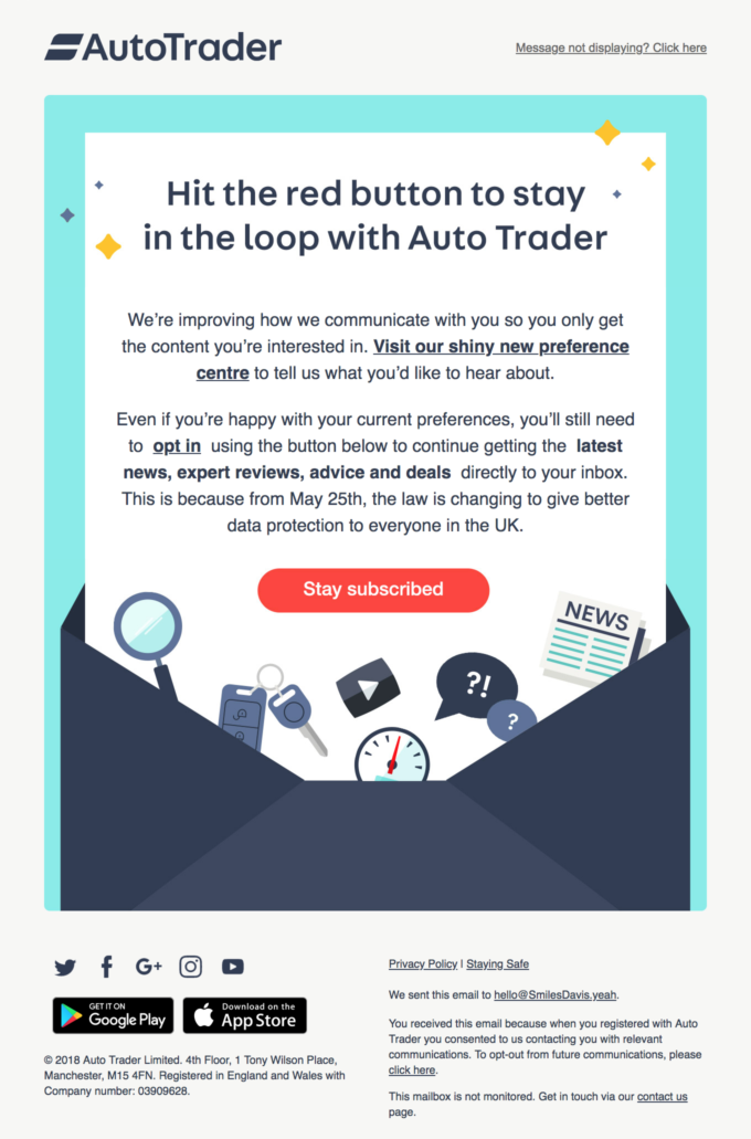 Don’t forget, update your preferences so you never miss out with Auto Trader