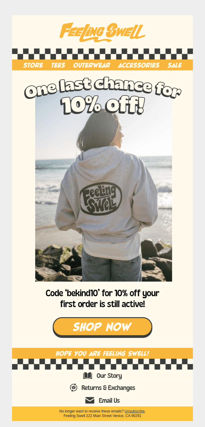 Don't Forget Your Discount Code! 🌊