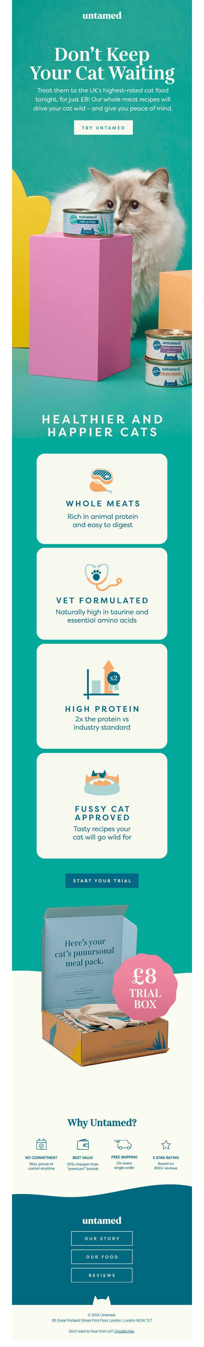 Don’t let your cat wait 🐱