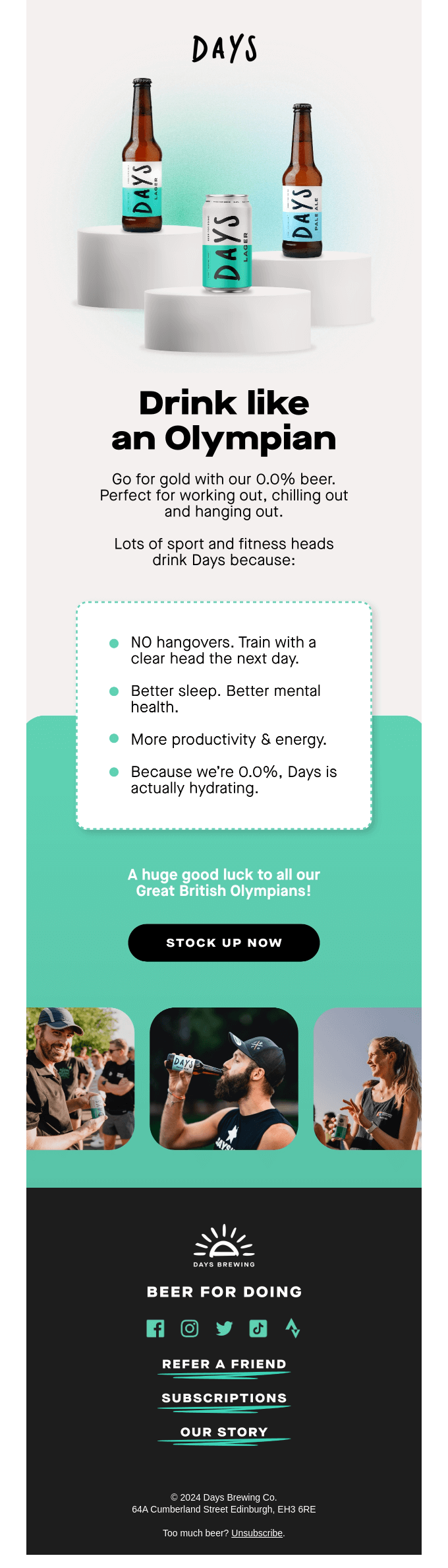 Drink like an Olympian 🥇🍺