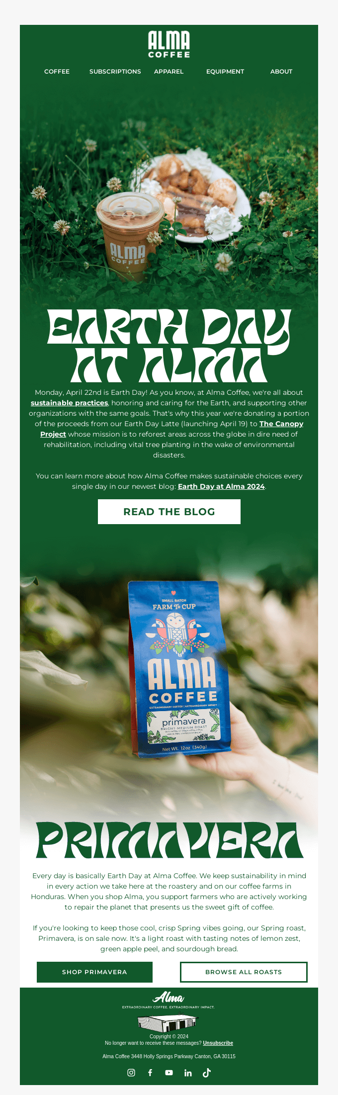 🌎 Earth Day x Alma Coffee ☕