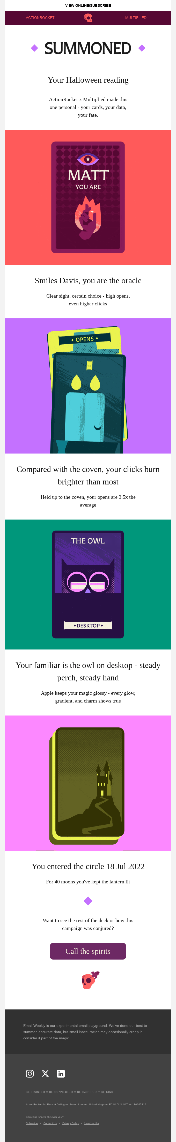 Email Weekly #545: Your Halloween reading is ready 🔮✨