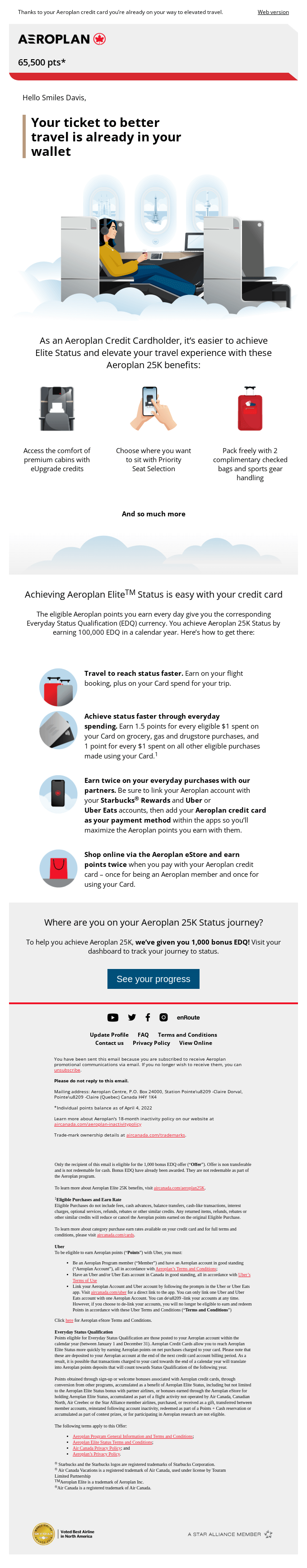 Enjoy a world of better travel with Elite Status