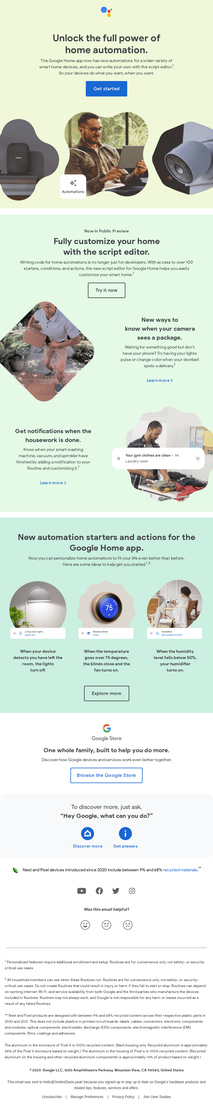 Enjoy more help around the house with new automations