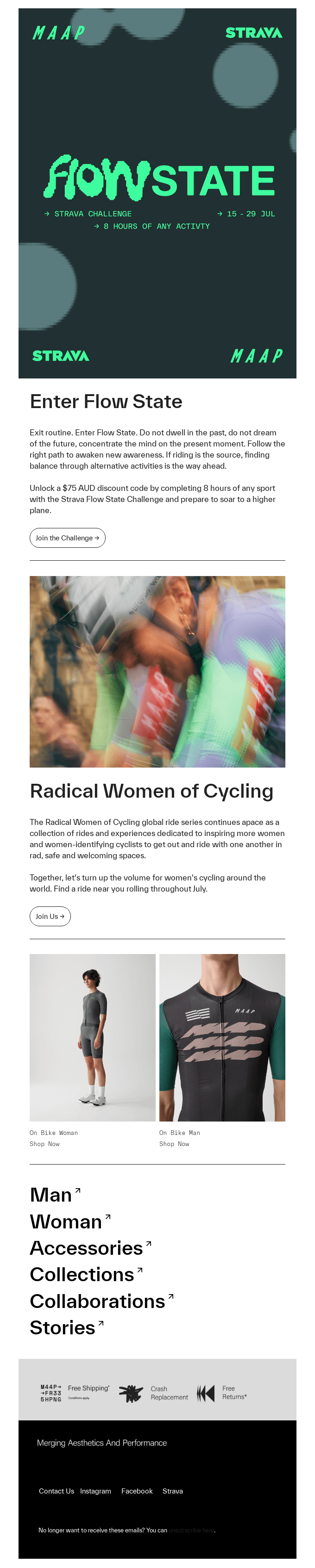 Enter Flow State and unlock the code with Strava.