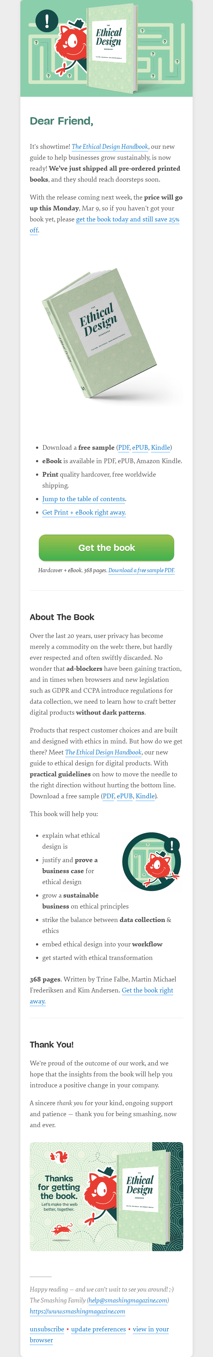 "Ethical Design Handbook" is now shipping worldwide.