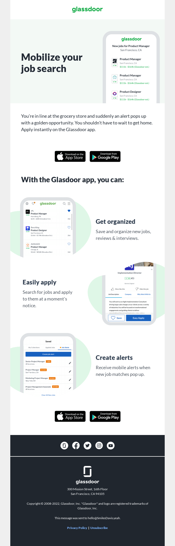 Everything Glassdoor. Everywhere you go.