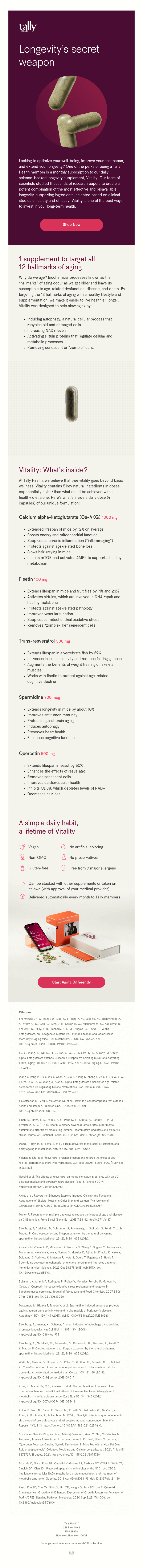 Exclusive to Tally Members: Vitality