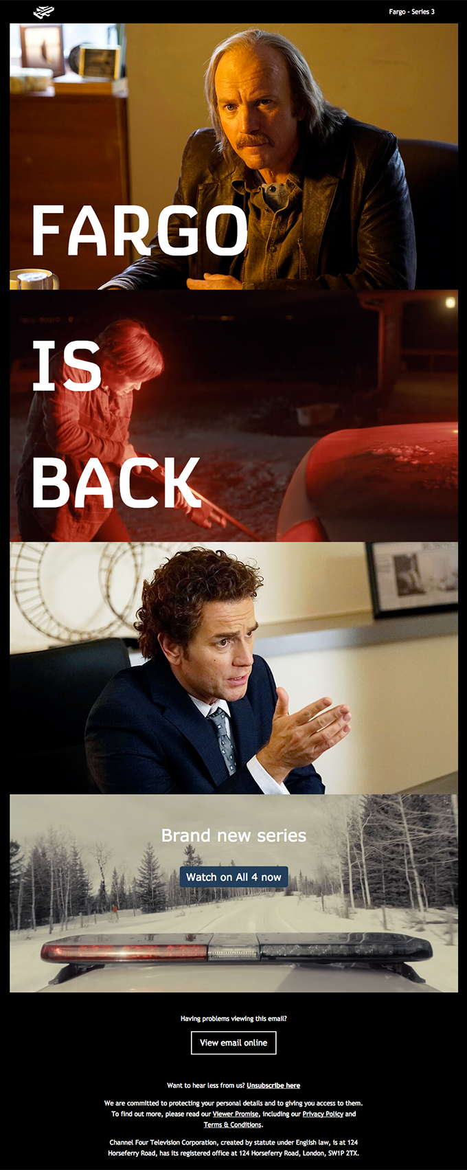 Fargo is Back! — Info View Really Good Emails