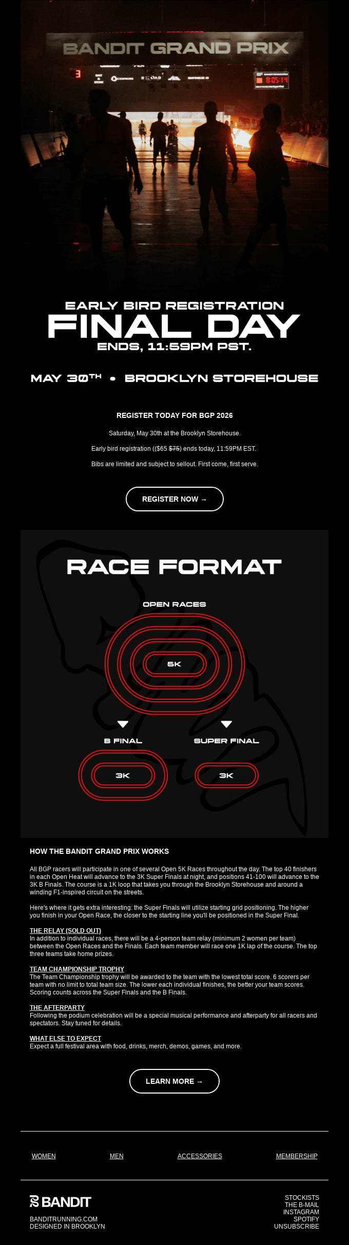 Final Day: Early Bird Registration