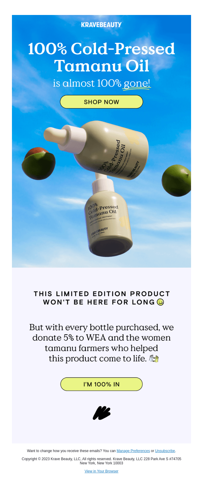 FINAL FEW! Tamanu Oil is Almost Gone 🫣