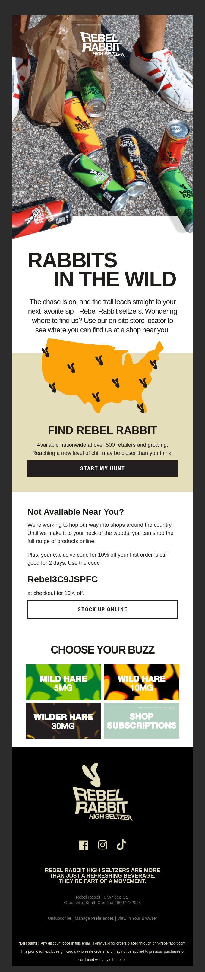 Find Rebel Rabbit Near You!📍