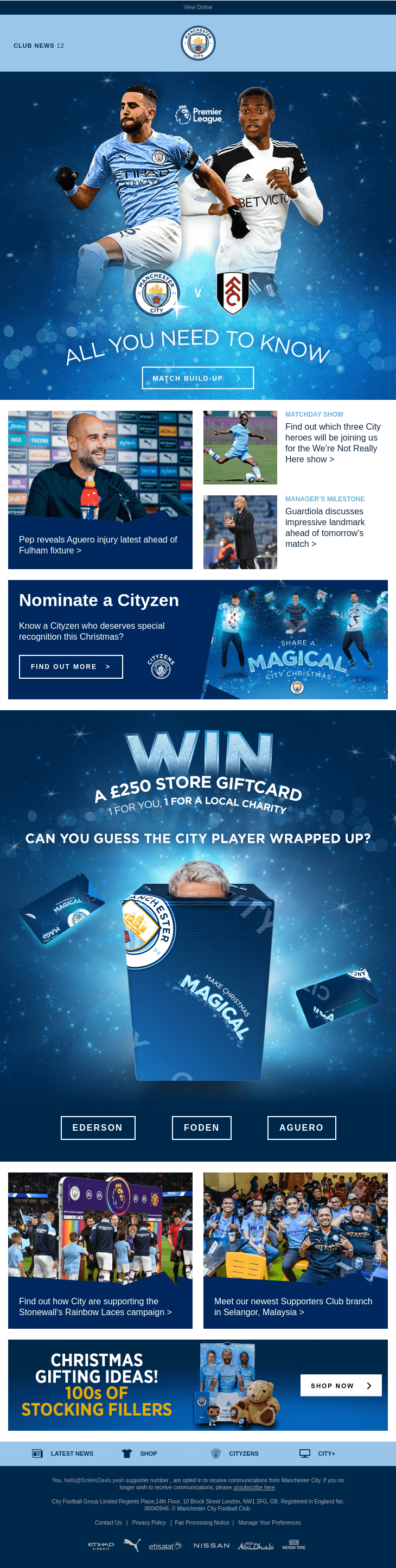First Cityzens Christmas competition revealed 🎁