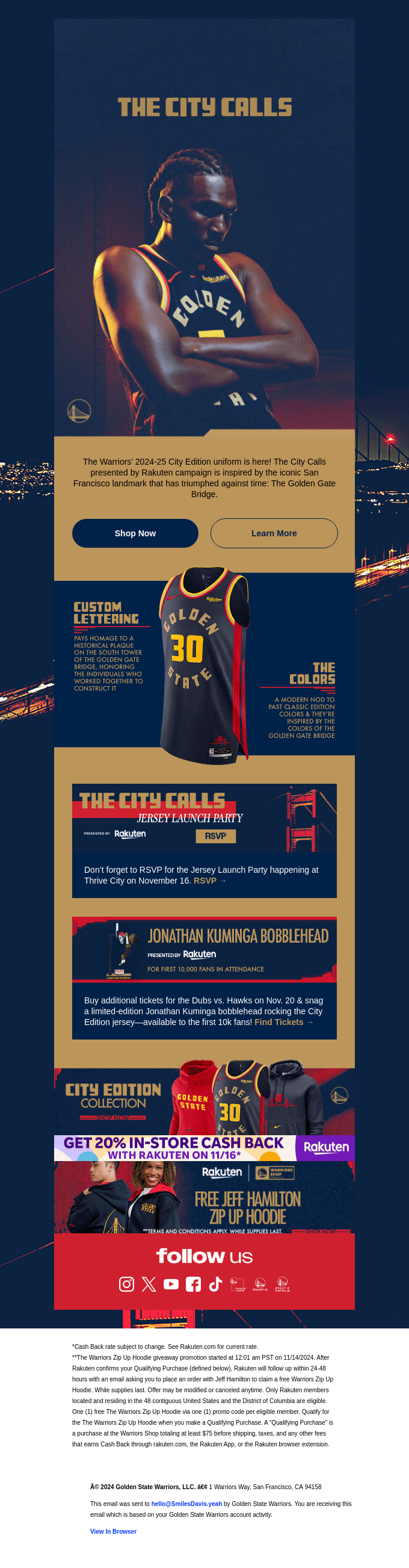 🌉 First Look: Warriors' 2024-25 City Edition Uniform Is Here!