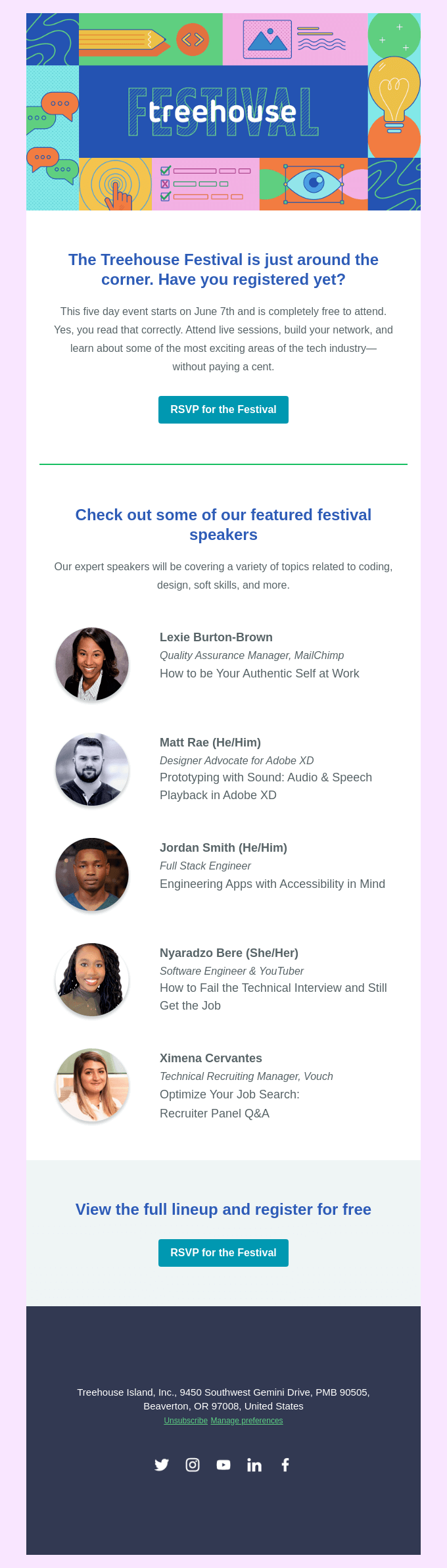 Five Days Of Free Live Events Networking And More From Treehouse