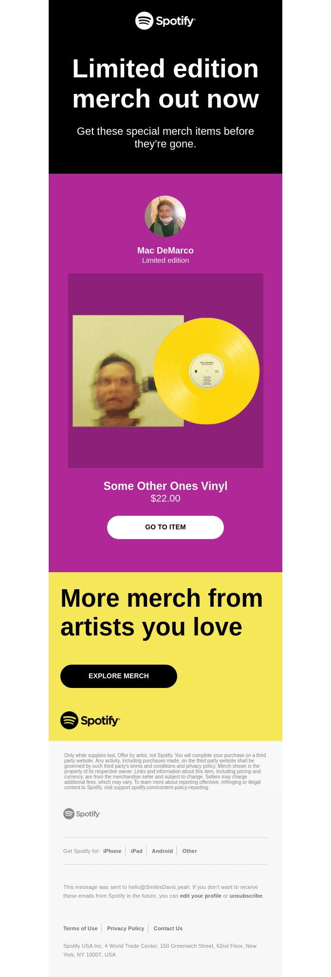 For top fans: Limited edition merch from Mac DeMarco and more