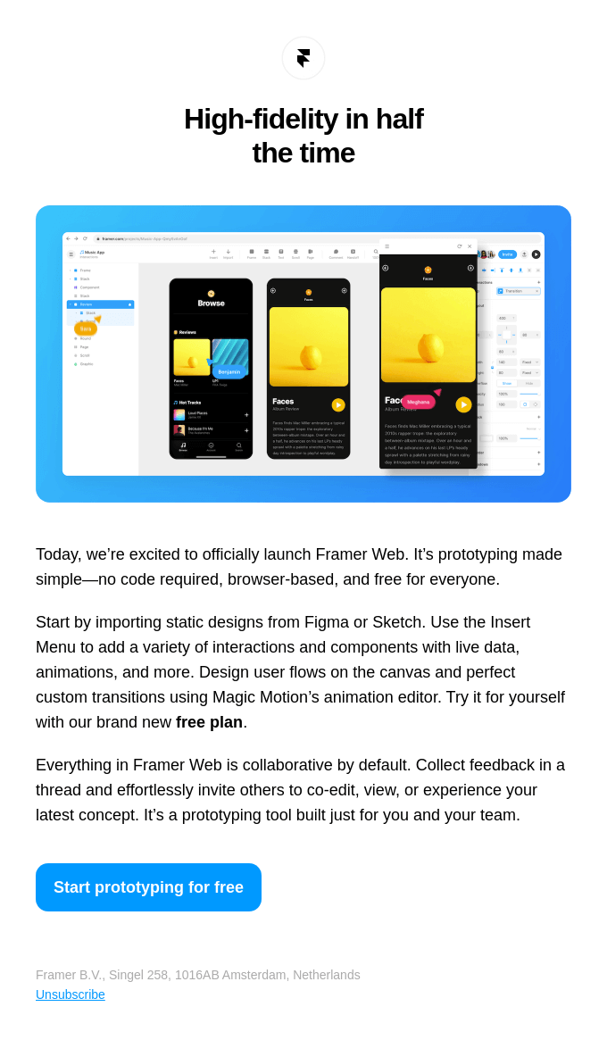 Framer Web is here—get it for free