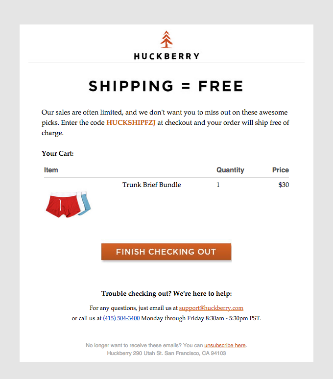 Free Shipping On Your Huckberry Order