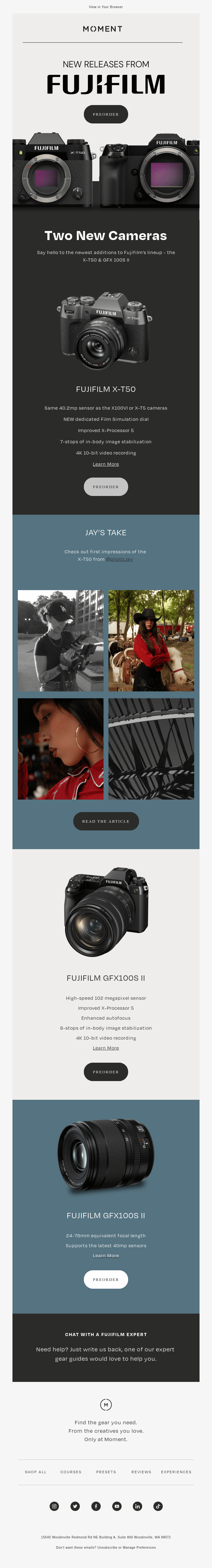 Fujifilm Just Announced Two New Cameras