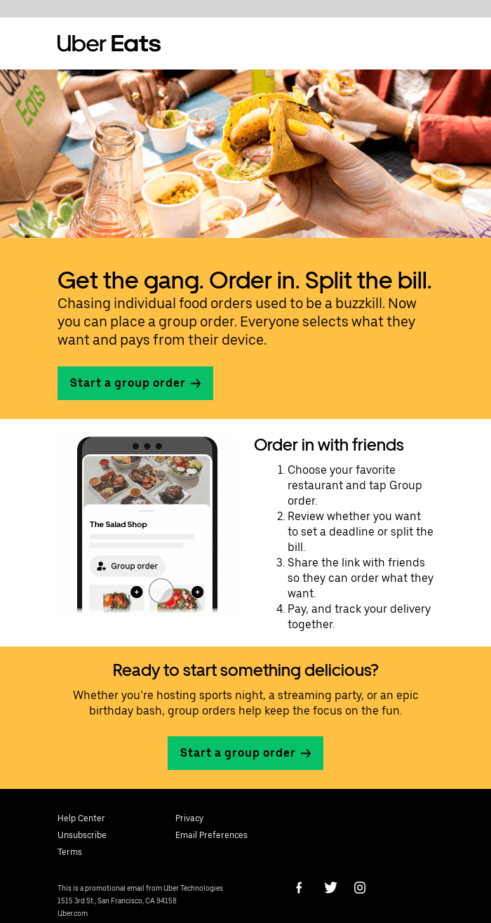 Get around with UberXL, get fed with group orders