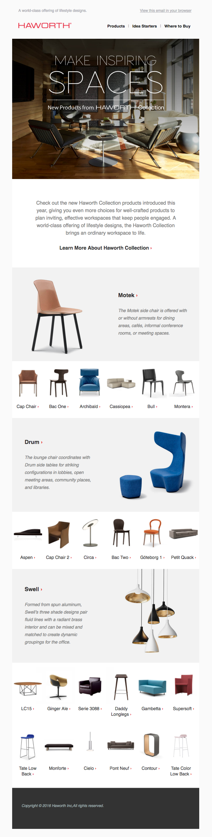 Get Inspired with New Products from Haworth Collection