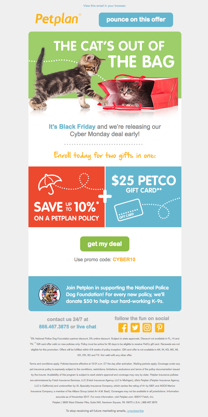 Get your paws on Black Friday savings from Petplan