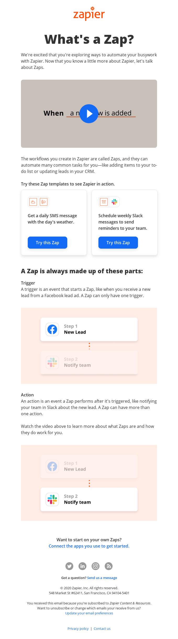 Getting started: What's a Zap?