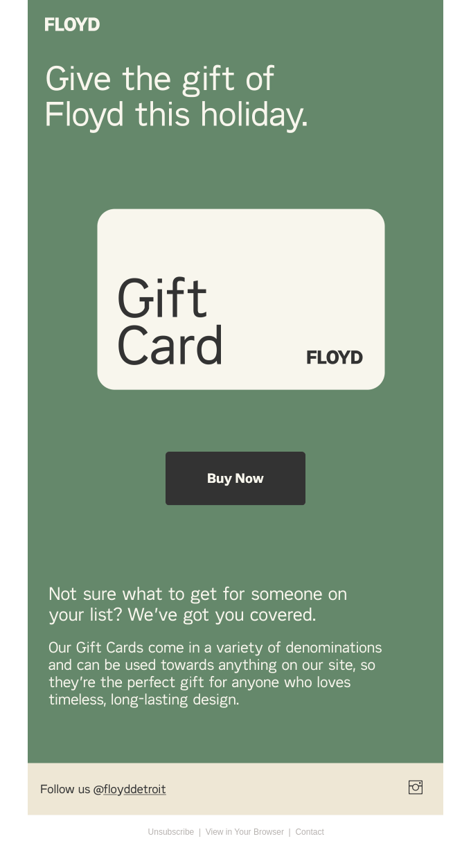 Give the gift of Floyd!