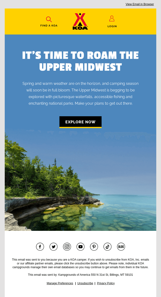 Great Lakes, Great Camping