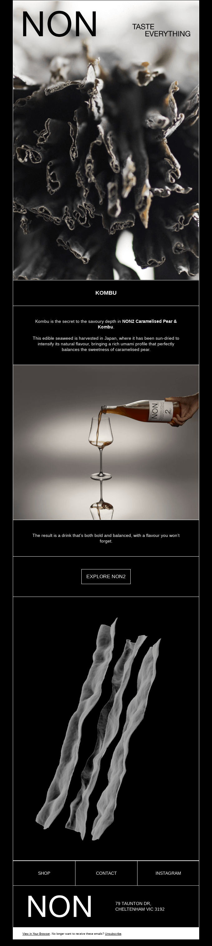 GROUND TO GLASS: KOMBU