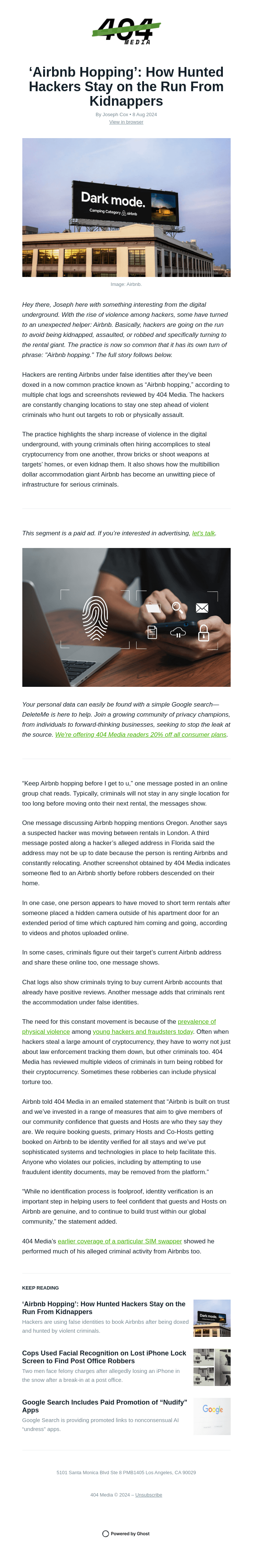 Hackers Are ‘Airbnb Hopping’