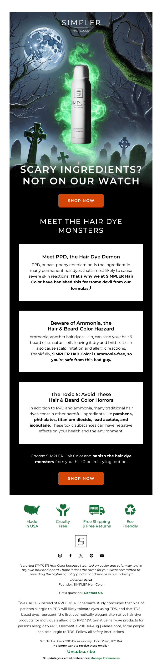 🧪 Hair Dye Monsters to Avoid