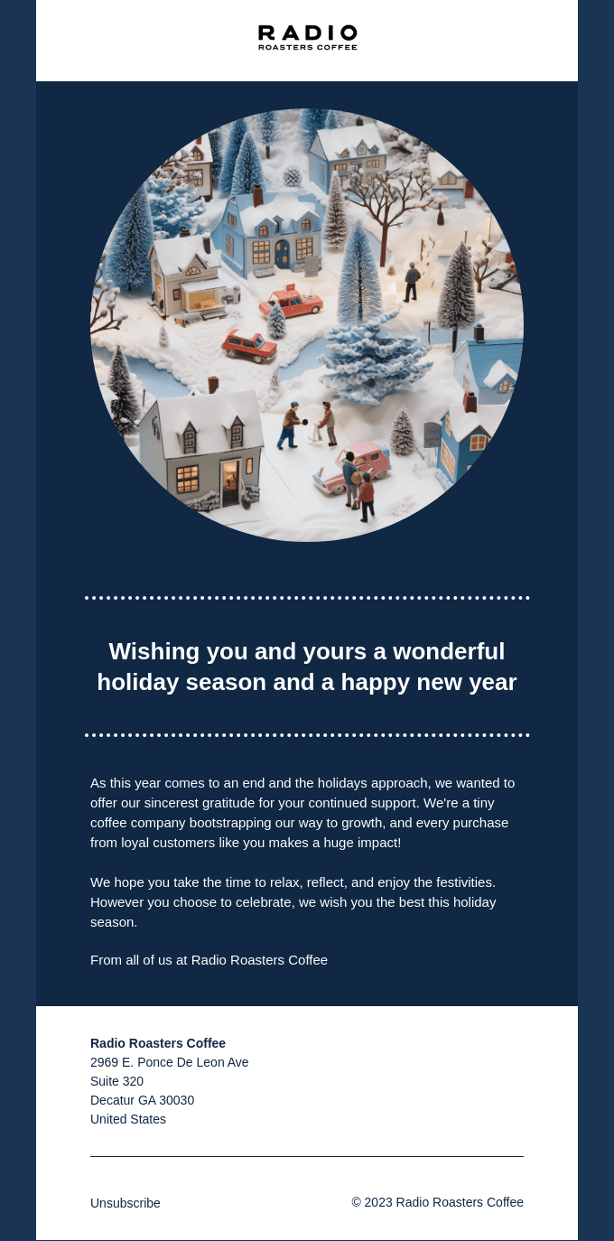 Happy Holidays from Radio!❄️🎁