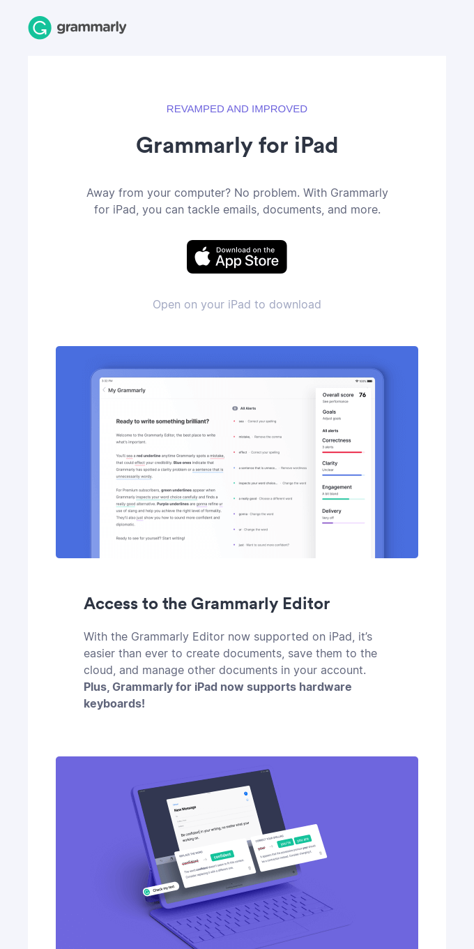 Have you tried Grammarly’s new iPad app?