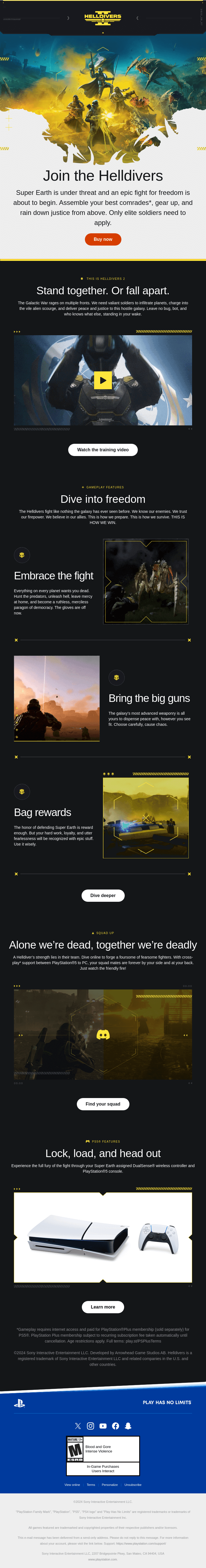 HELLDIVERS 2 is out now | Become the galaxy’s last line of offense