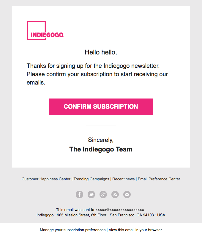 hello, welcome to Indiegogo!