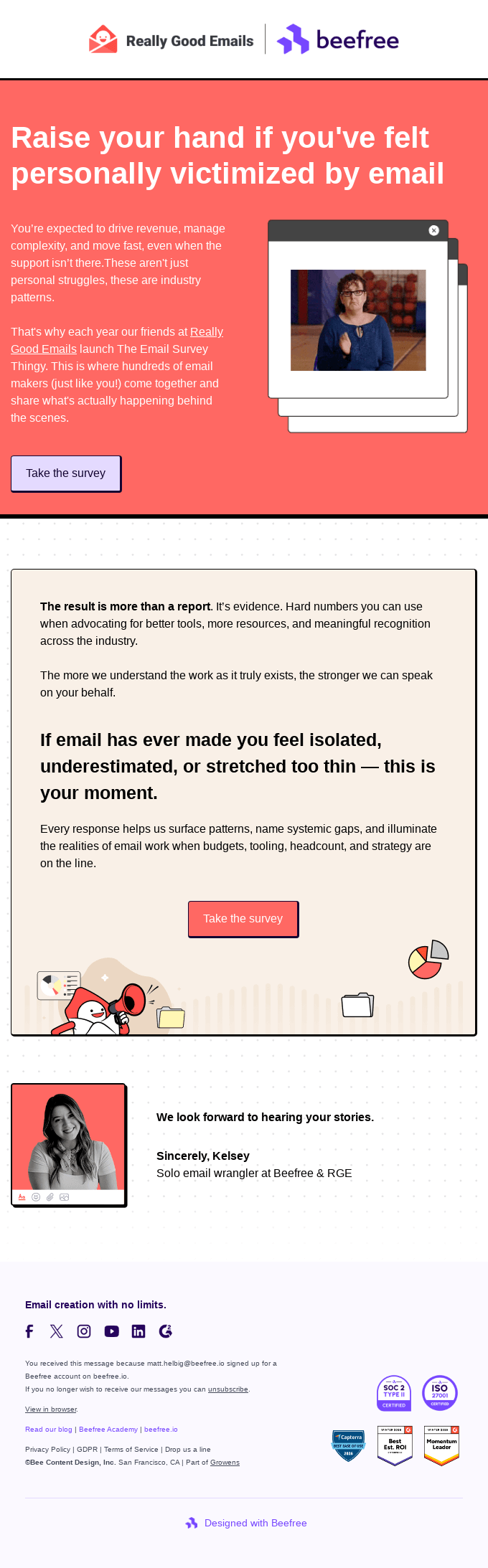 Help us advocate for you!